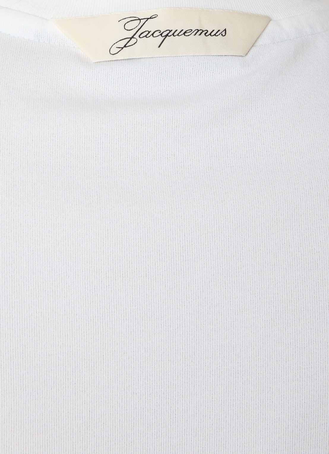 Jacquemus Marcel tanktop met ronde hals - detail 4 wit