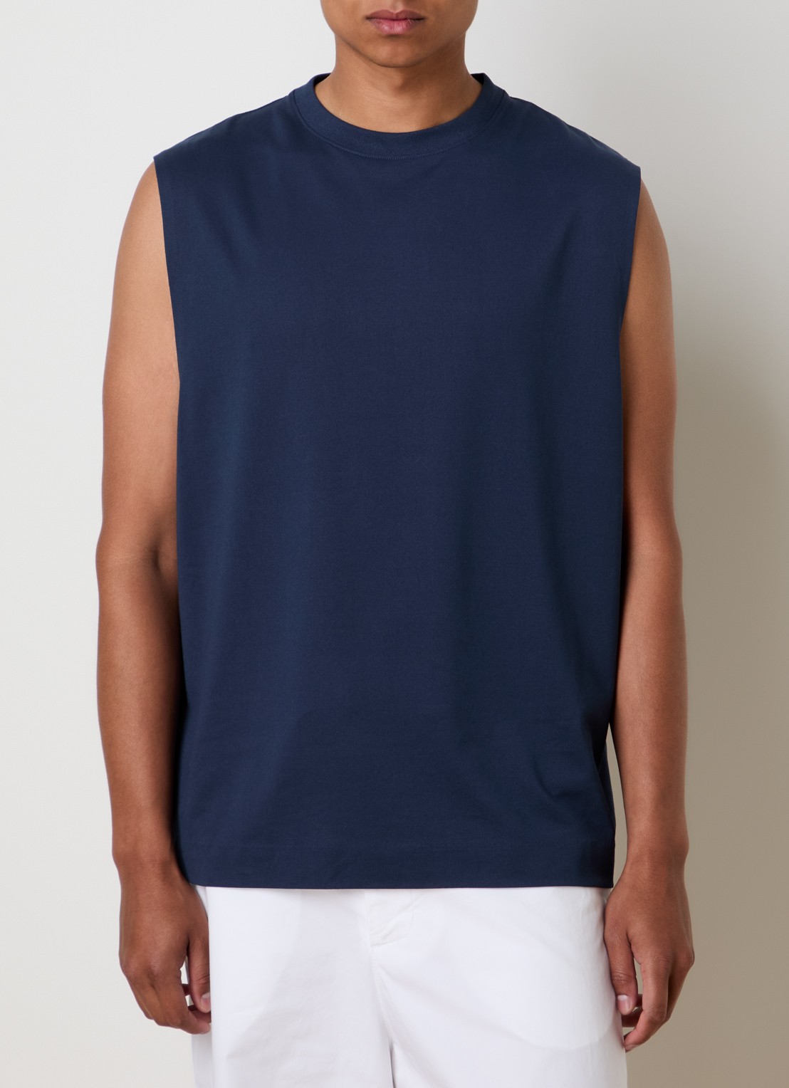 Jacquemus Marcel tanktop met ronde hals - detail 4 indigo