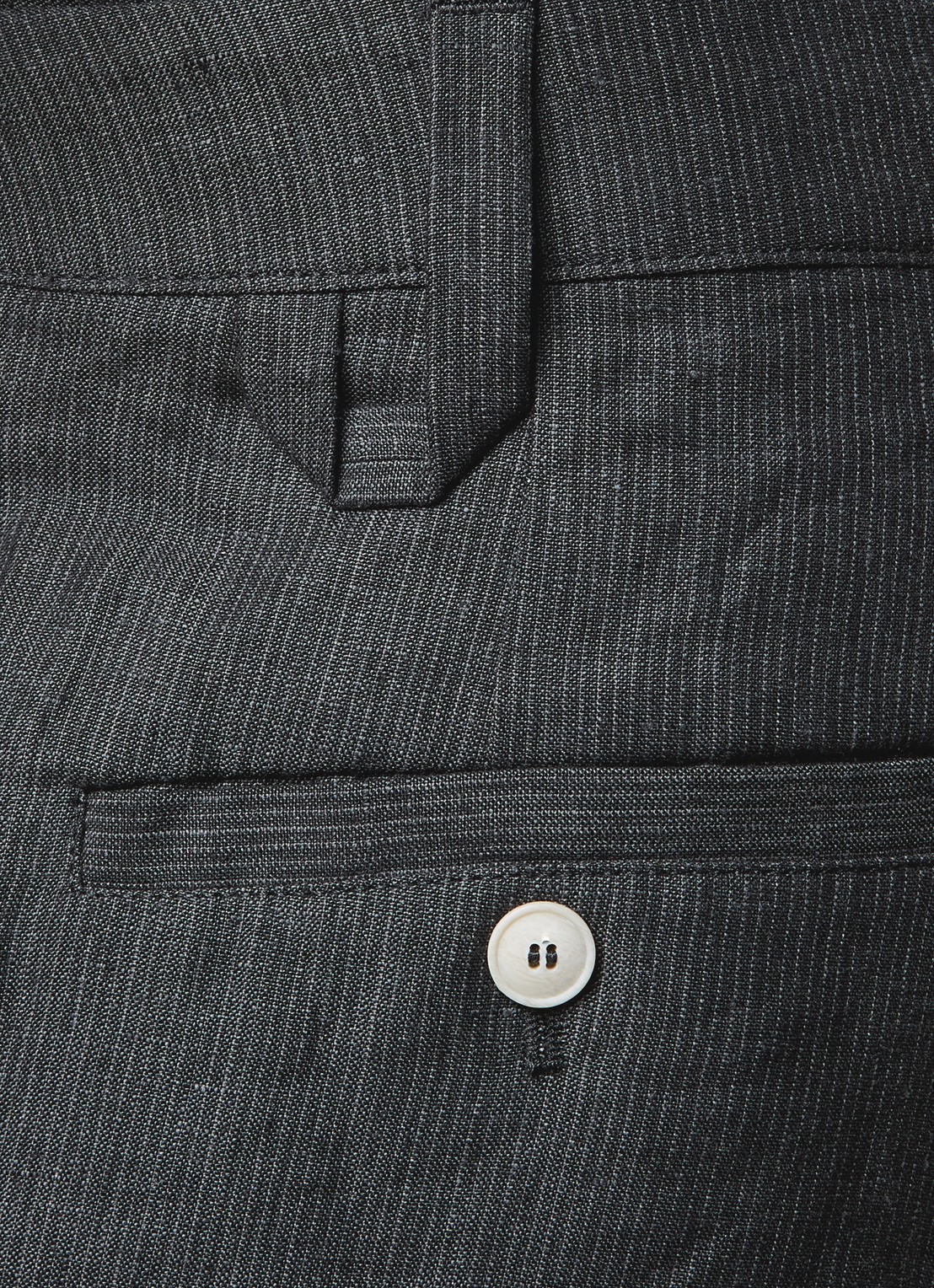Jacquemus Pastro wide fit korte broek met steekzakken - detail 5 donkergrijs