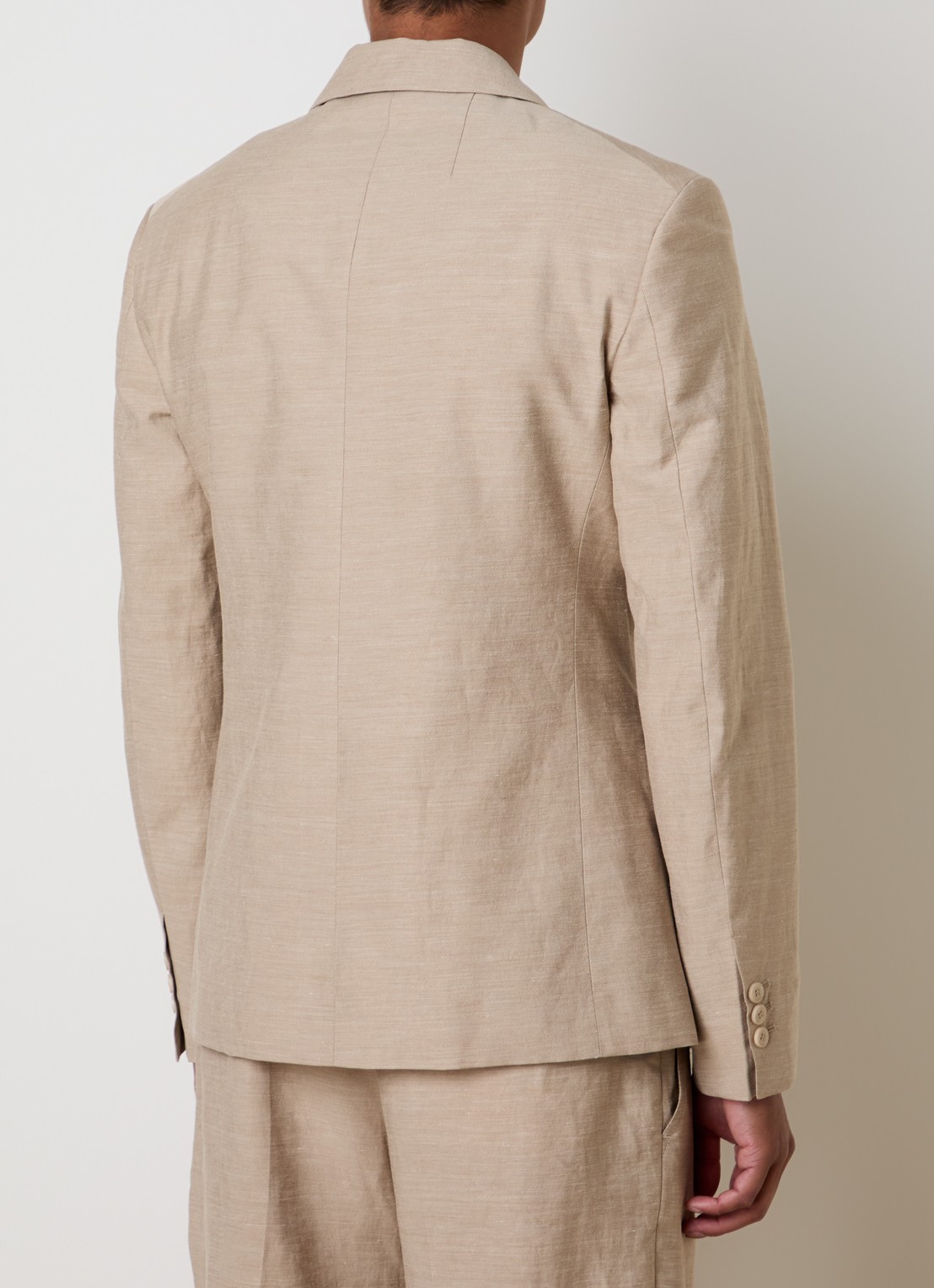 Jacquemus Regular fit colbert in linnenblend - achterkant 3 beige