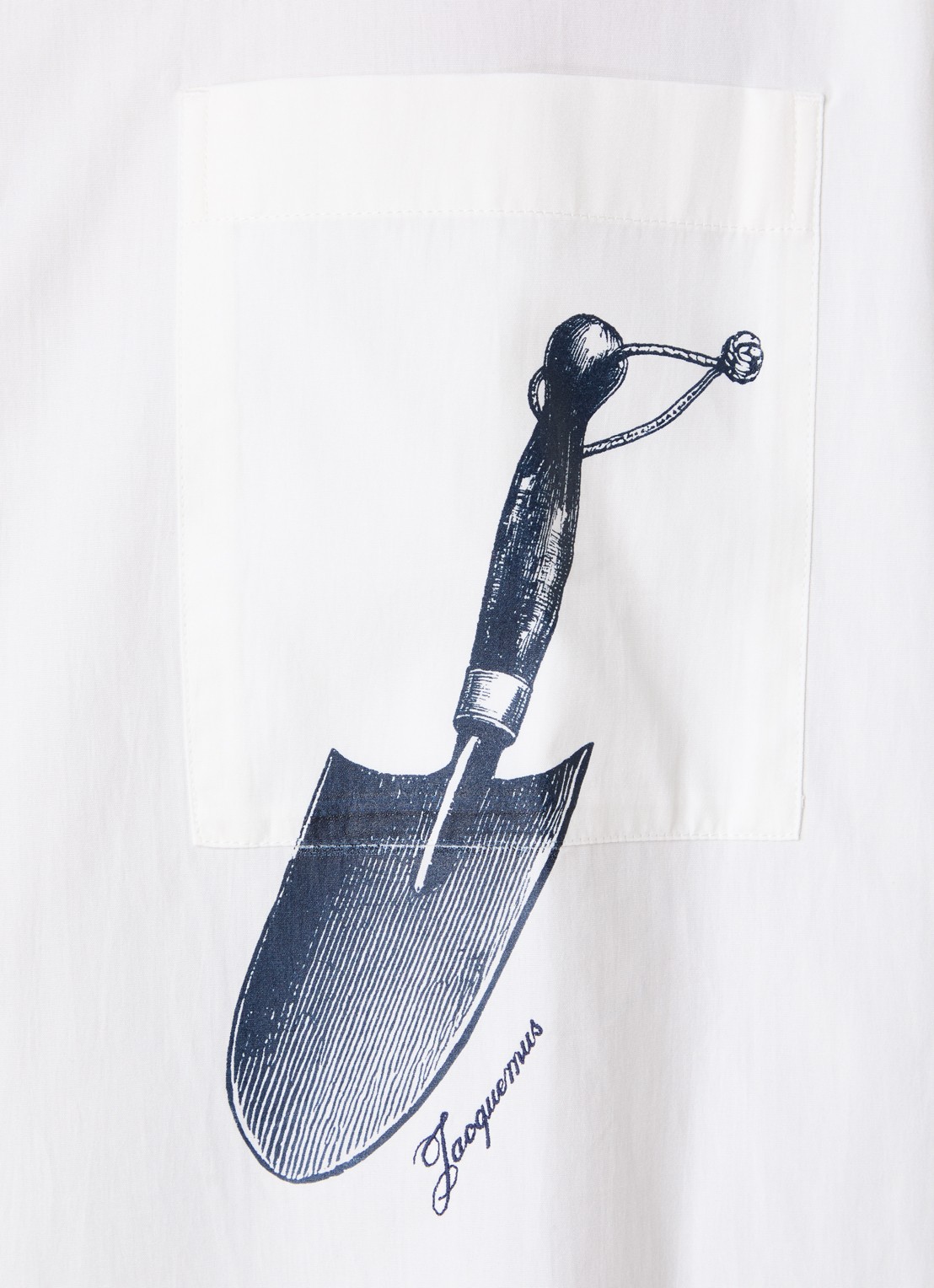 Jacquemus Regular fit overhemd met print - detail 5 wit
