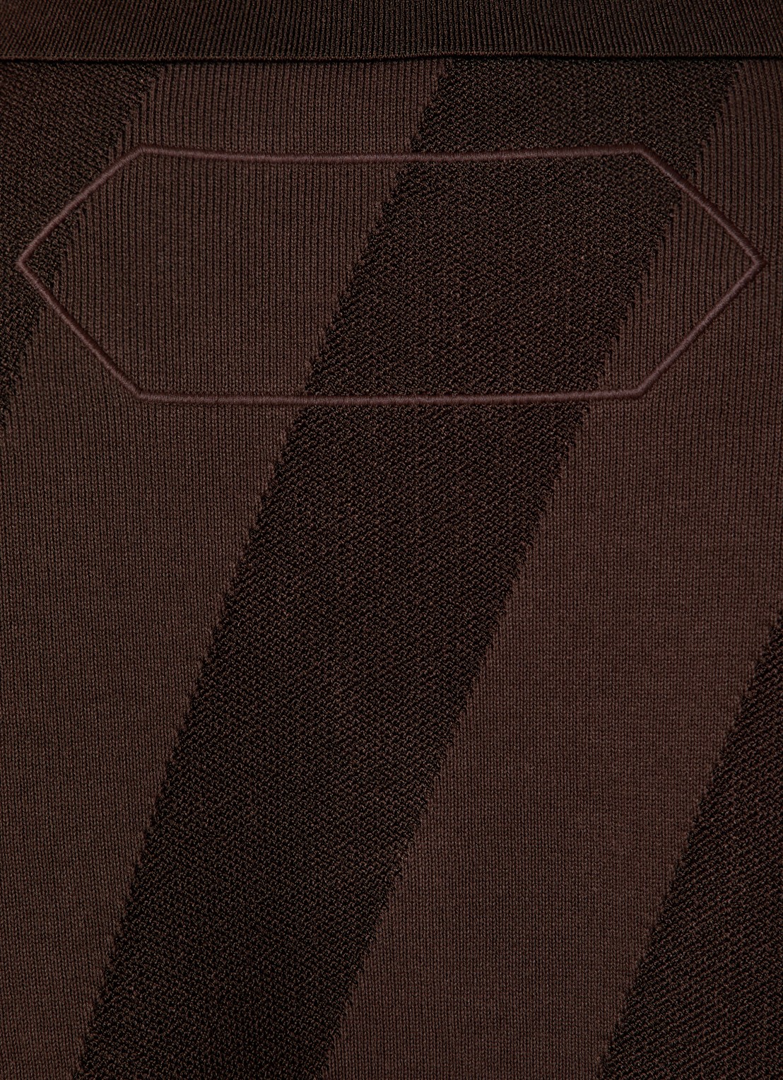 Jacquemus Regular fit polo met streepprint - detail 2 donkerbruin