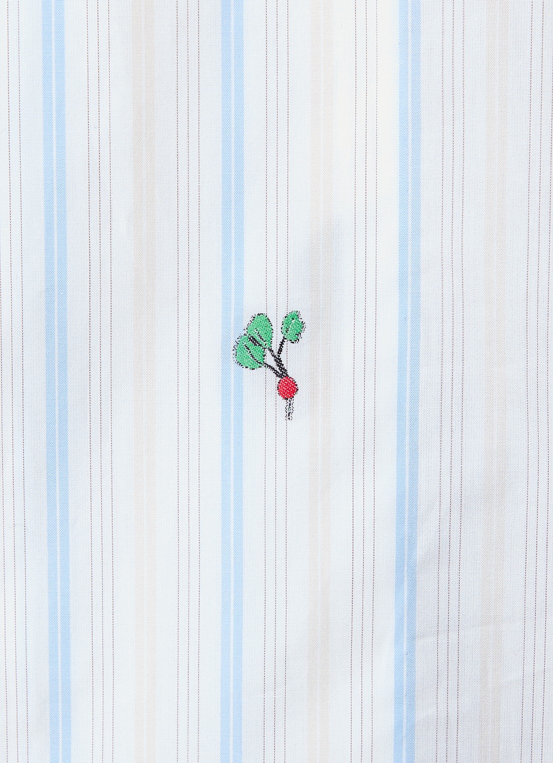 Jacquemus Romarin regular fit overhemd met streepprint - detail 5 lichtblauw
