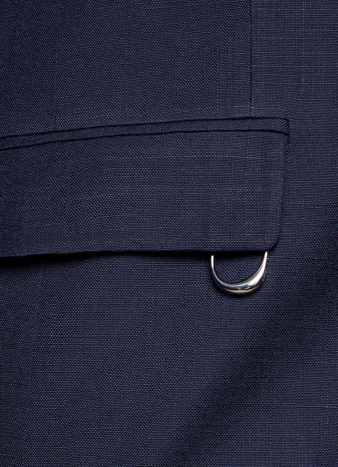 Jacquemus Slim fit colbert met klepzakken - detail 6 donkerblauw