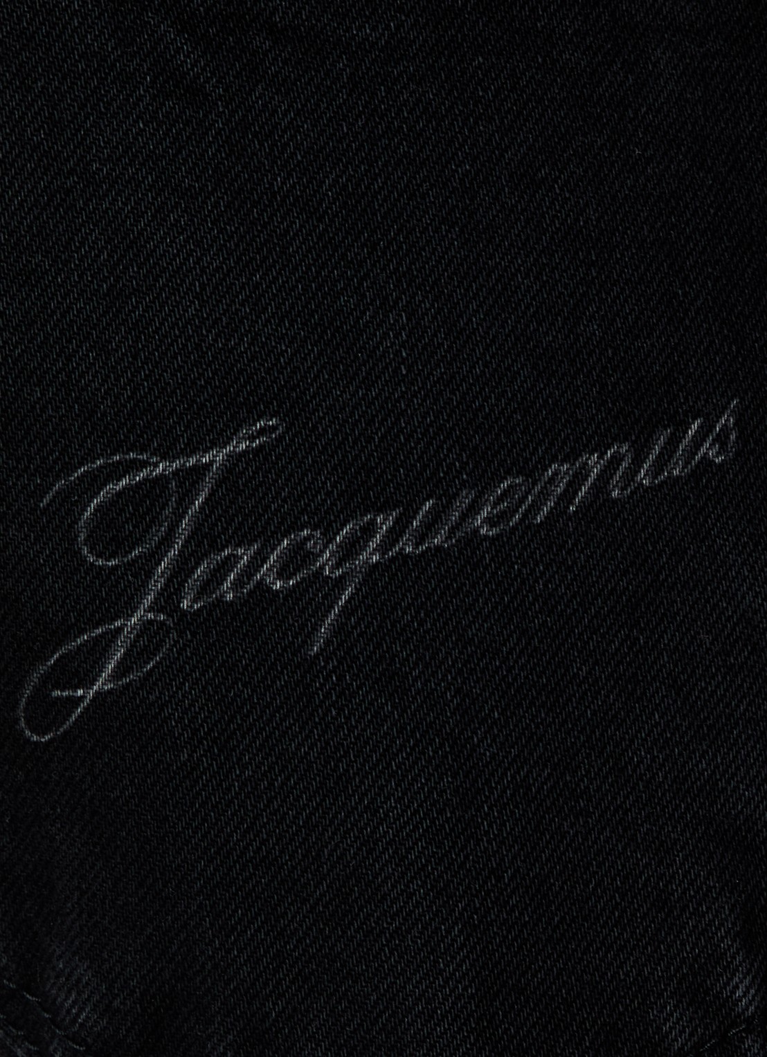 Jacquemus Straight leg jeans met gekleurde wassing - detail 3 zwart