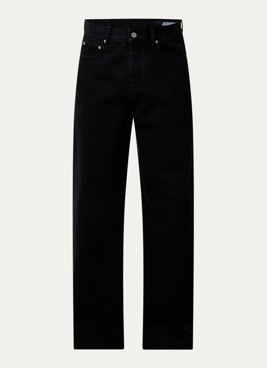 Jacquemus Straight leg jeans met gekleurde wassing - voorkant 4 zwart