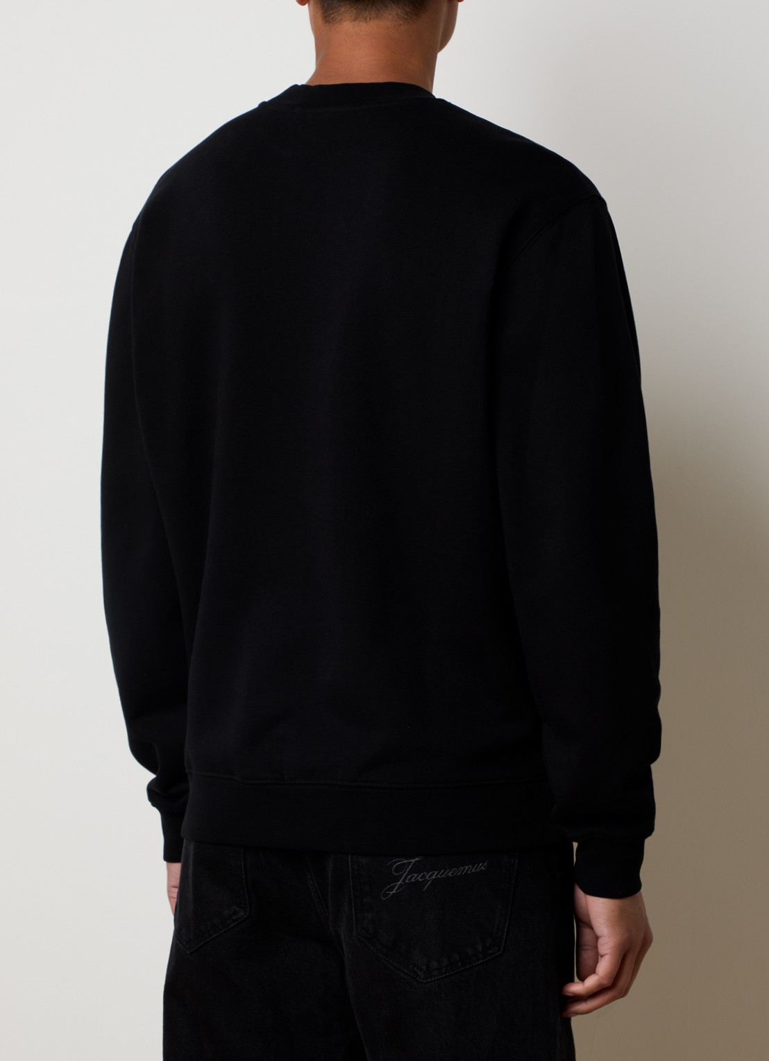 Jacquemus Sweater met logo - achterkant 3 zwart