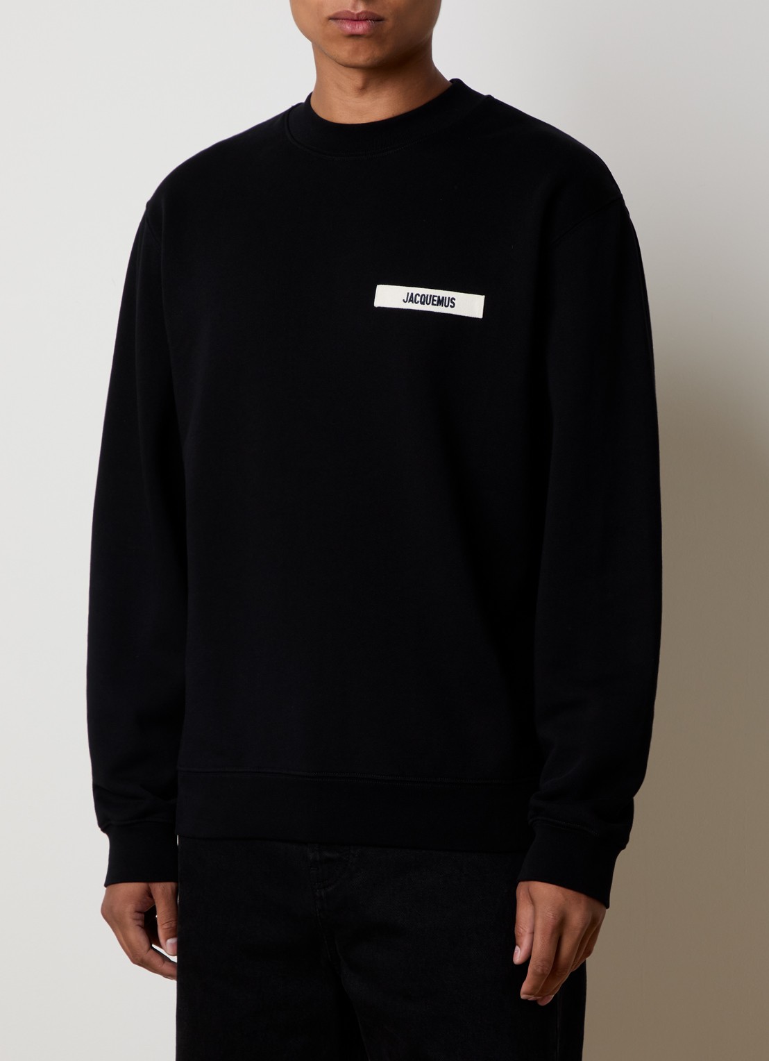 Jacquemus Sweater met logo - detail 4 zwart