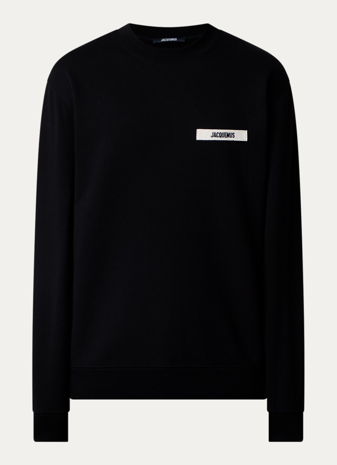 Jacquemus Sweater met logo - voorkant zwart
