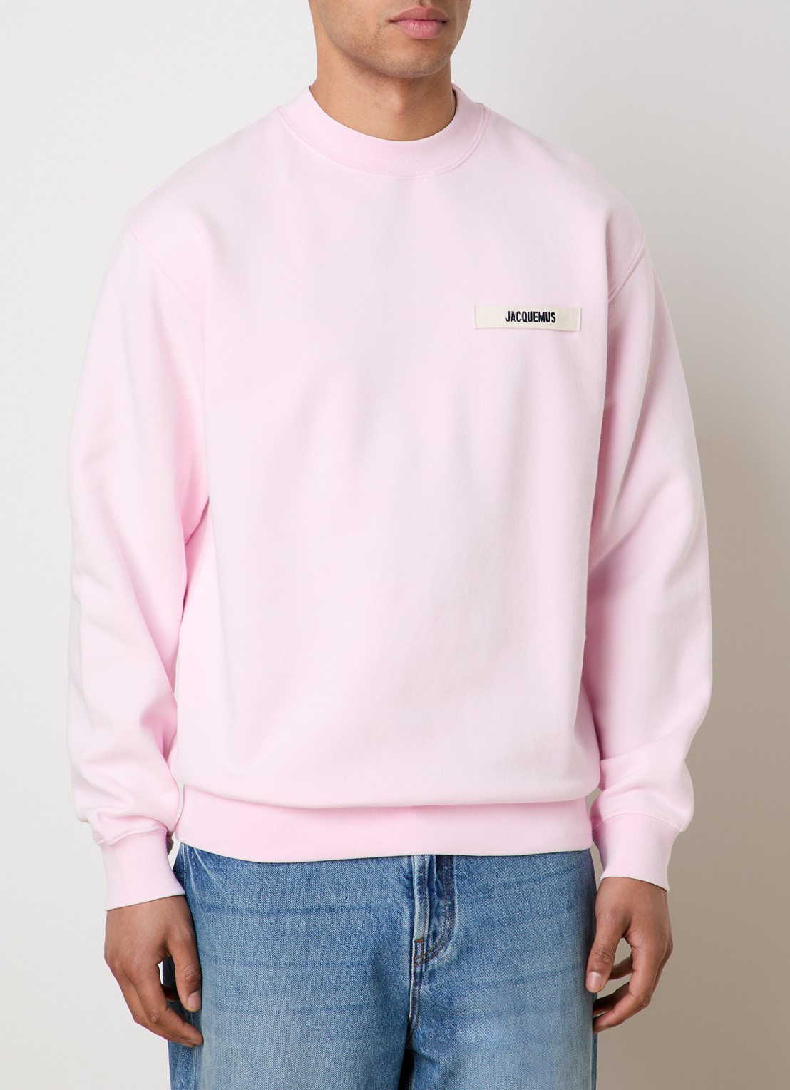 Jacquemus Sweater met logo - detail 3 roze