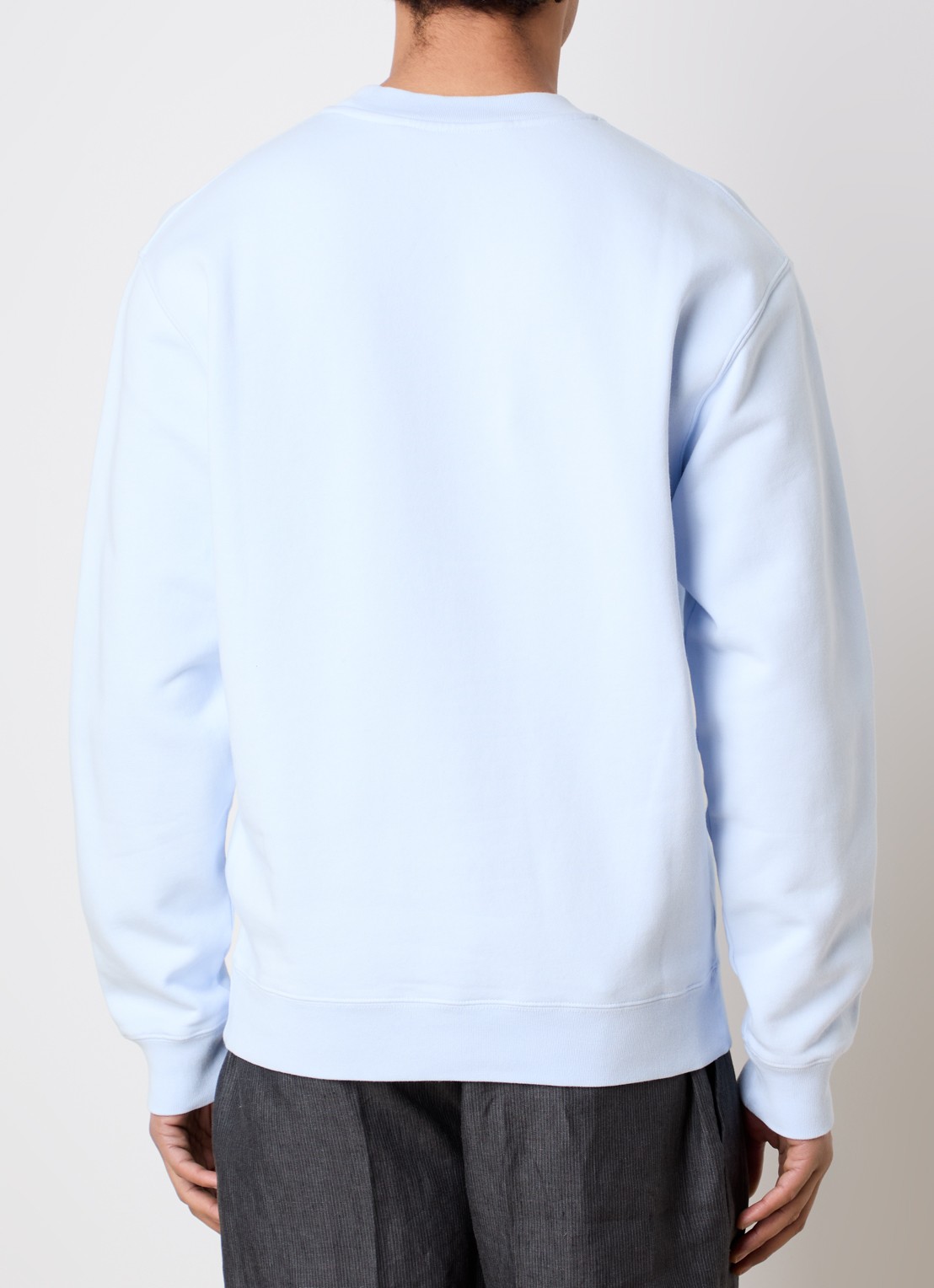 Jacquemus Sweater met logo - achterkant lichtblauw