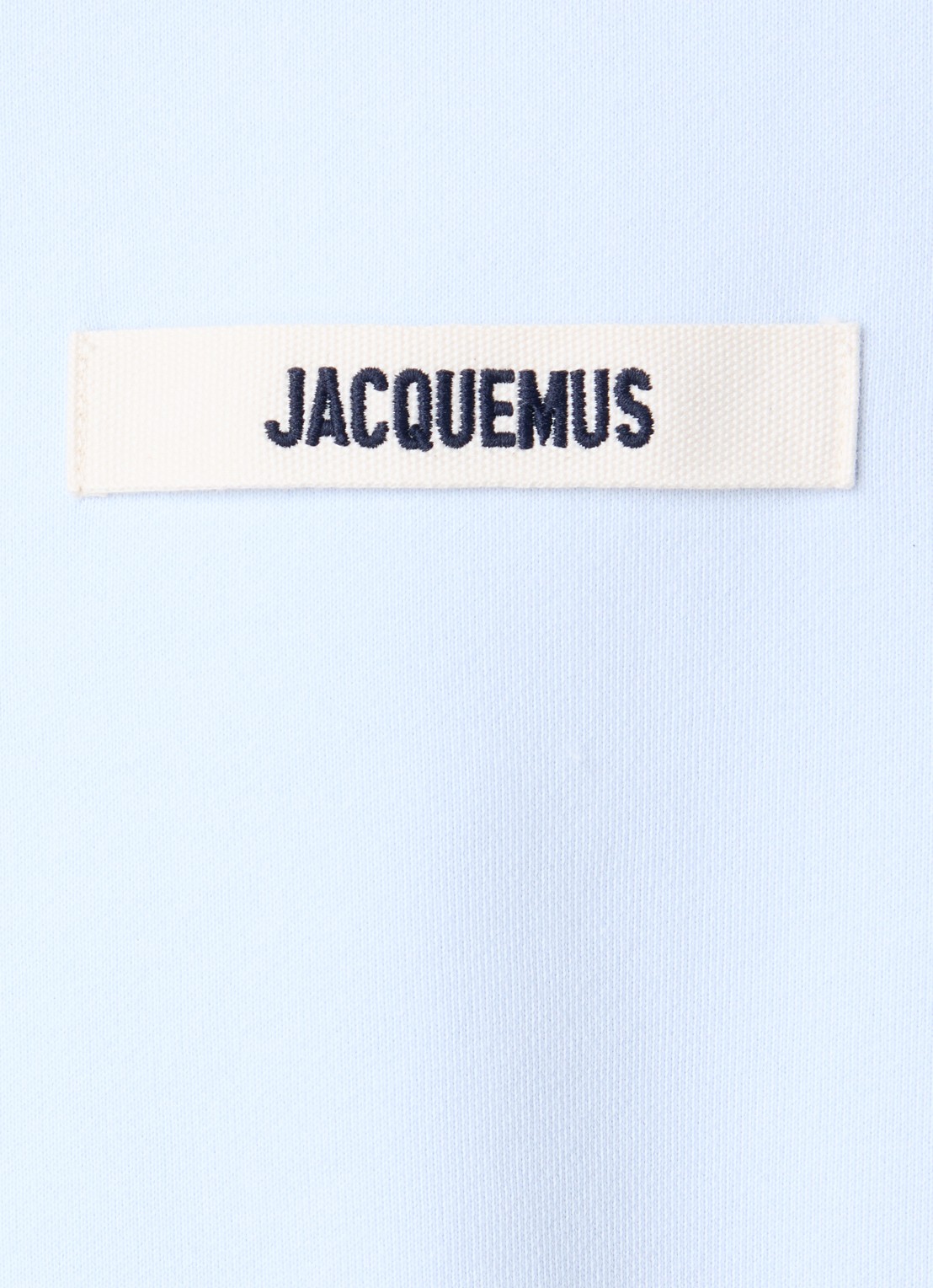 Jacquemus Sweater met logo - detail 5 lichtblauw