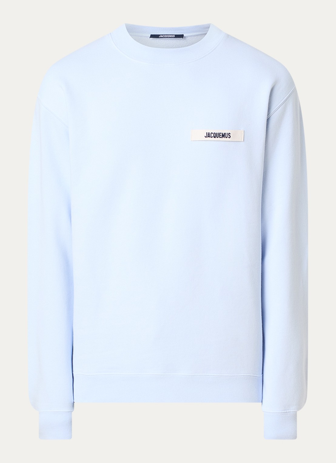 Jacquemus Sweater met logo - voorkant 2 lichtblauw