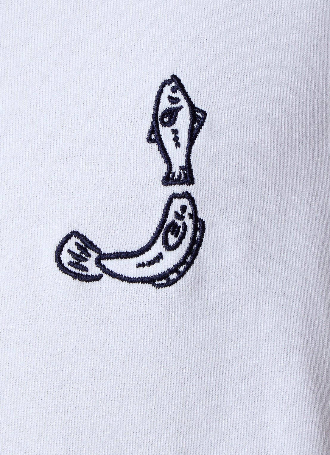 Jacquemus T-shirt met logo- en backprint - detail 3 wit