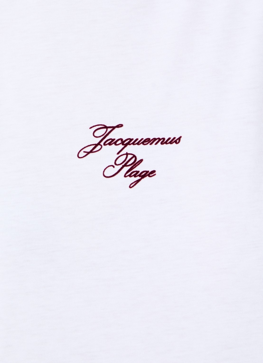 Jacquemus T-shirt met logo- en backprint - detail 5 rood