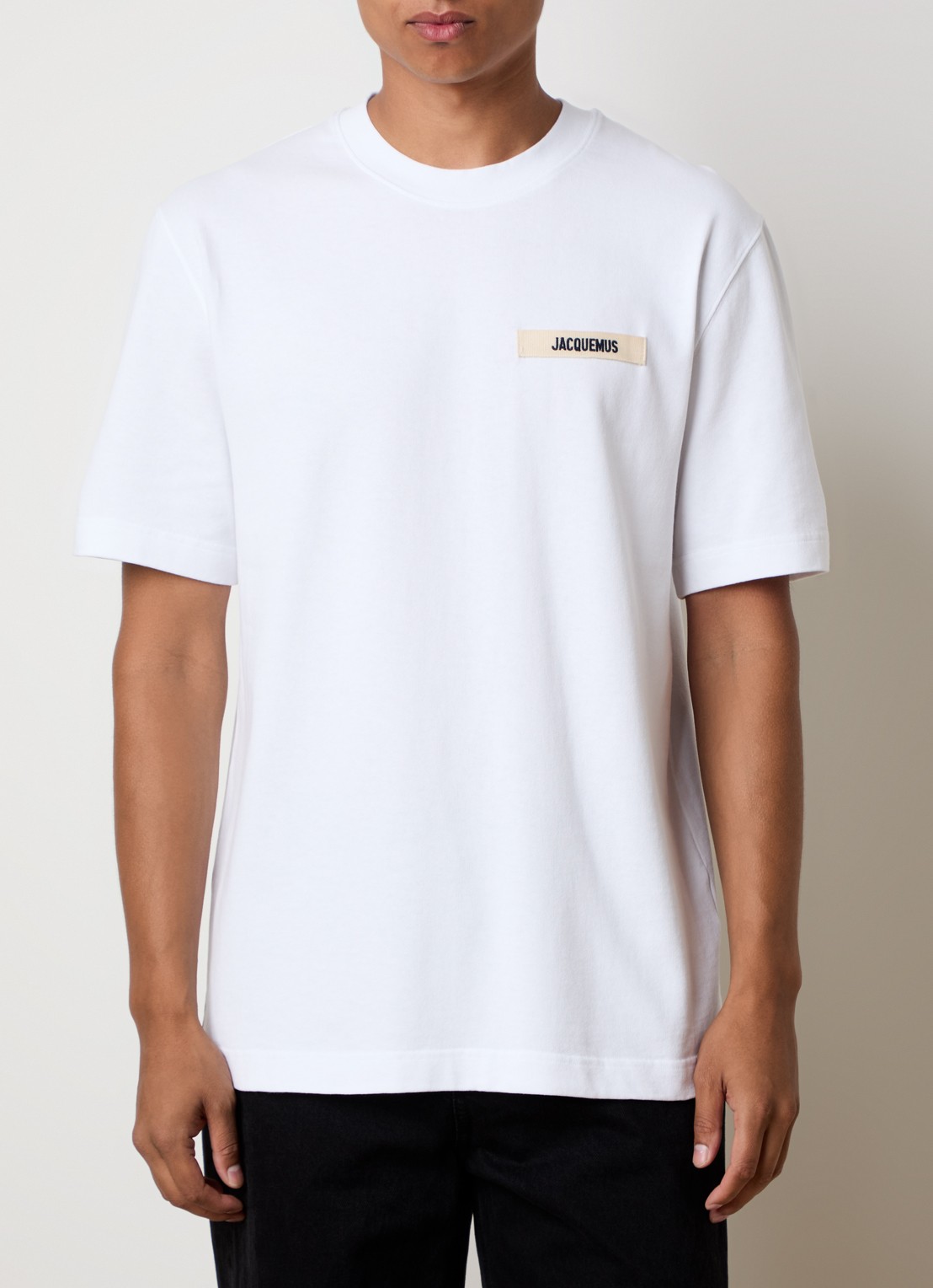 Jacquemus T-shirt met logo - detail 3 wit