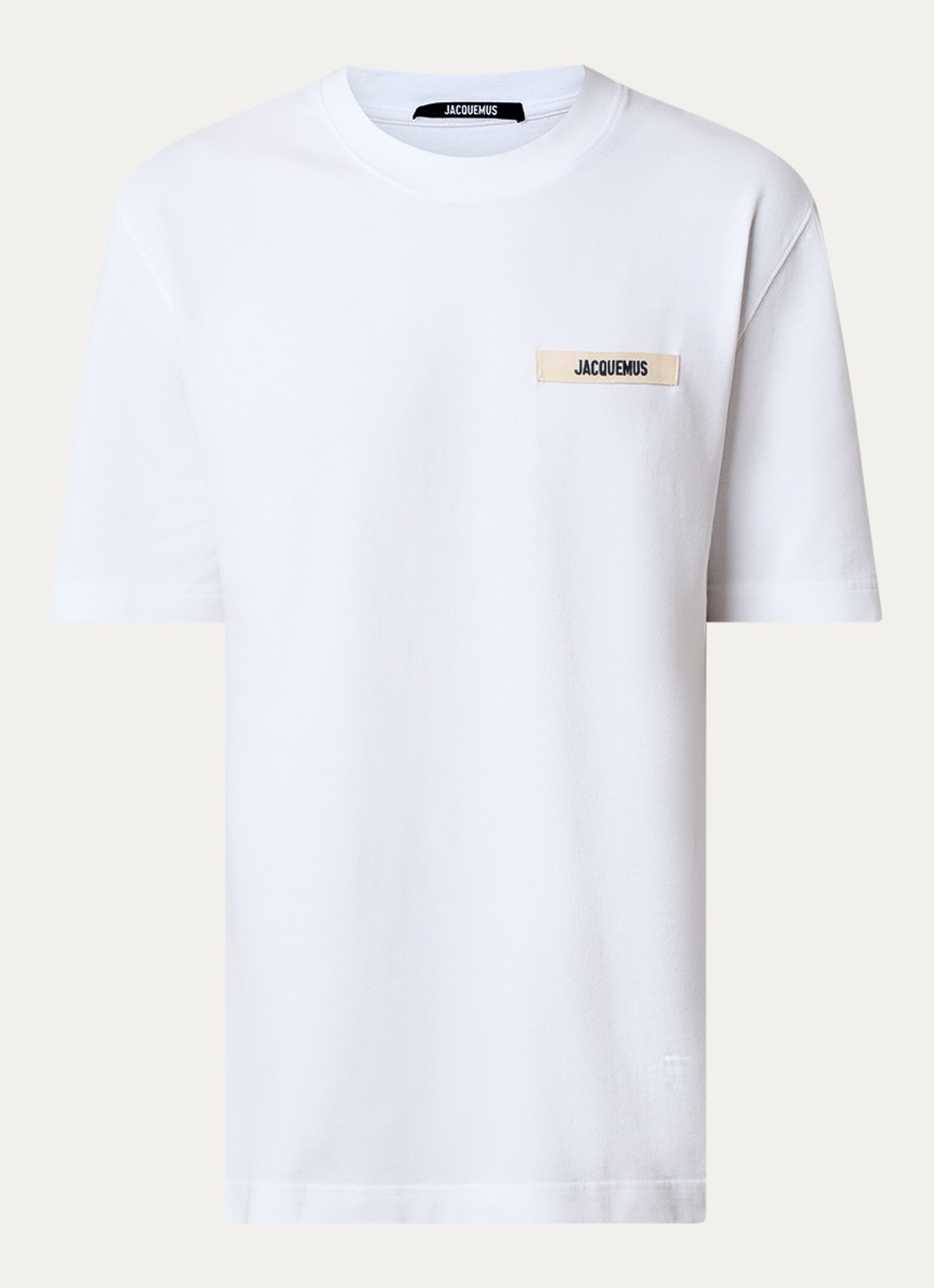 Jacquemus T-shirt met logo - voorkant wit