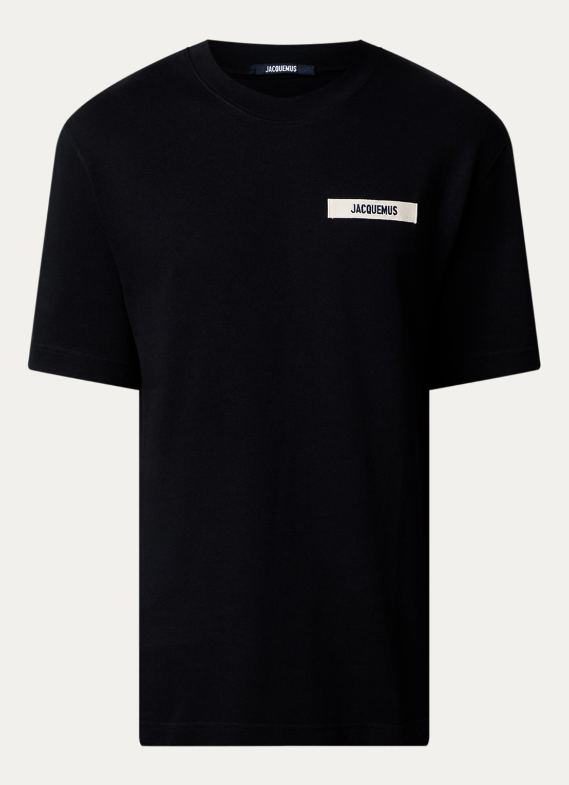 Jacquemus T-shirt met logo - voorkant zwart