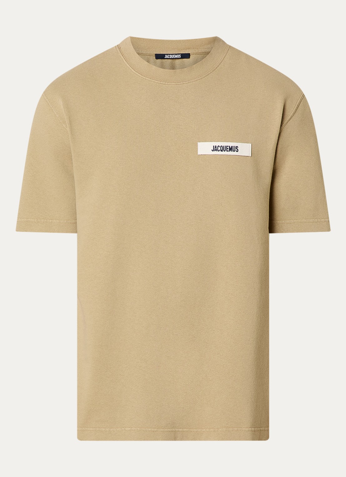 Jacquemus T-shirt met logo - voorkant 3 donkerbeige