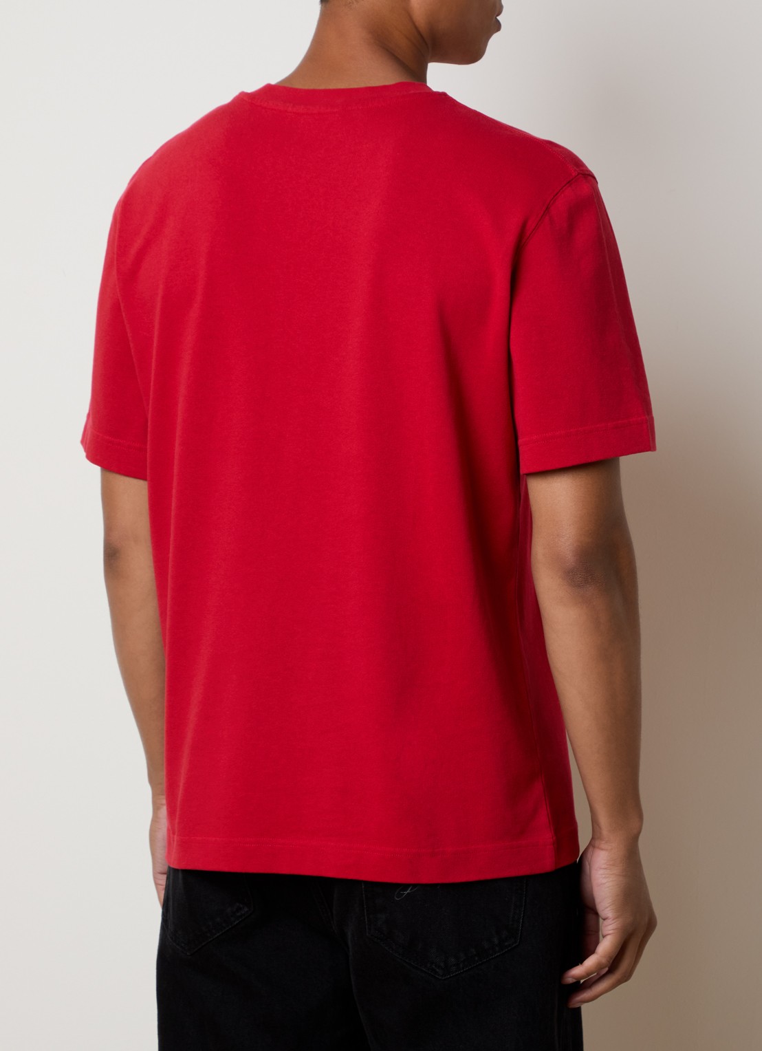 Jacquemus T-shirt met logo - achterkant 5 rood