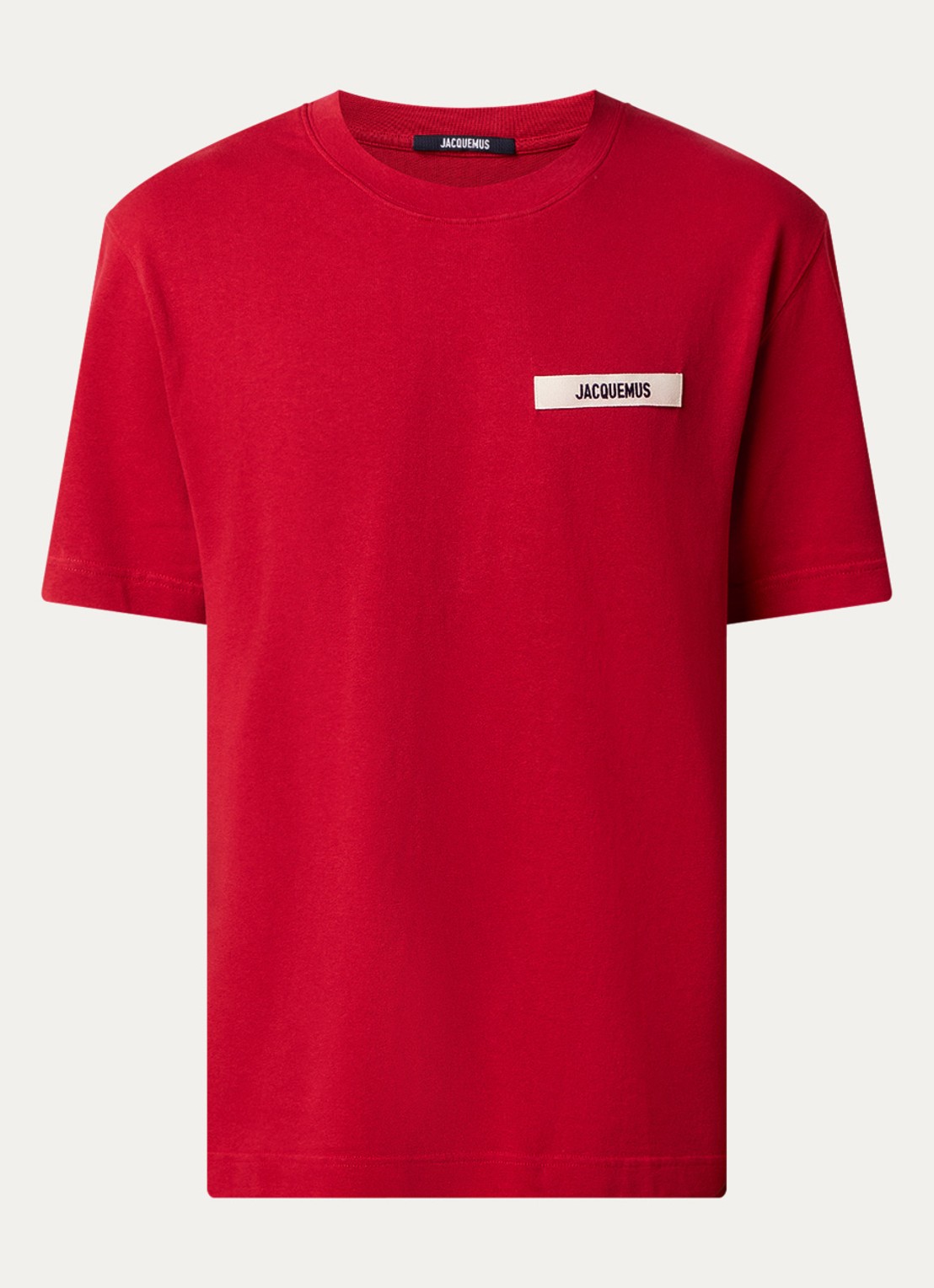 Jacquemus T-shirt met logo - voorkant rood