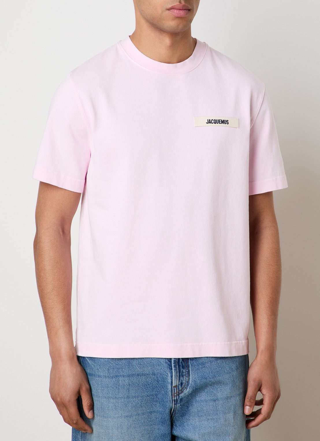 Jacquemus T-shirt met logo - detail 4 roze