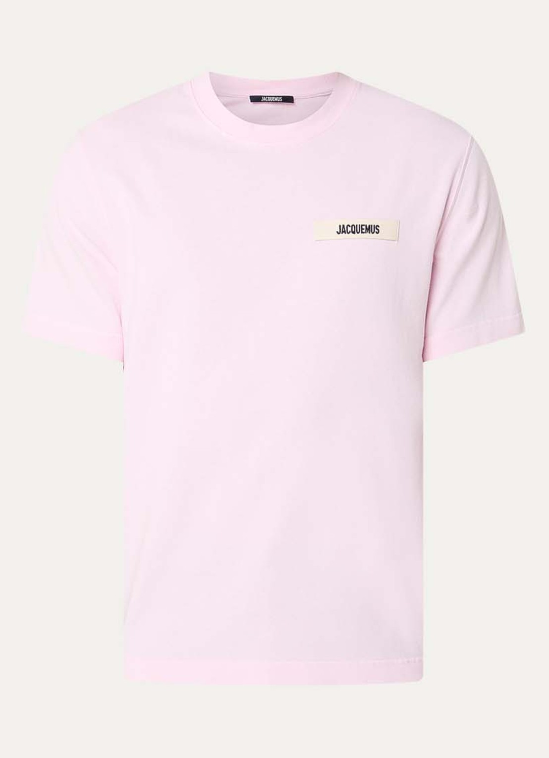 Jacquemus T-shirt met logo - voorkant 2 roze