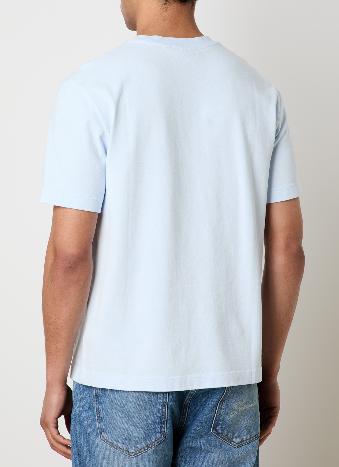 Jacquemus T-shirt met logo - achterkant 3 lichtblauw