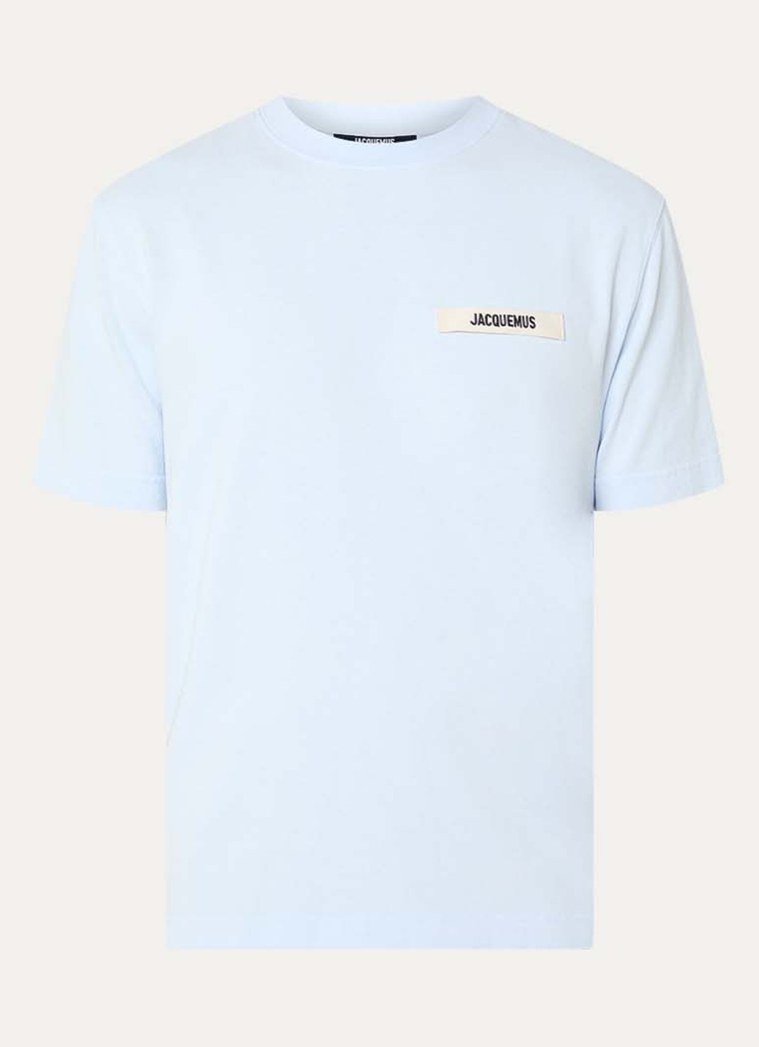 Jacquemus T-shirt met logo - voorkant lichtblauw