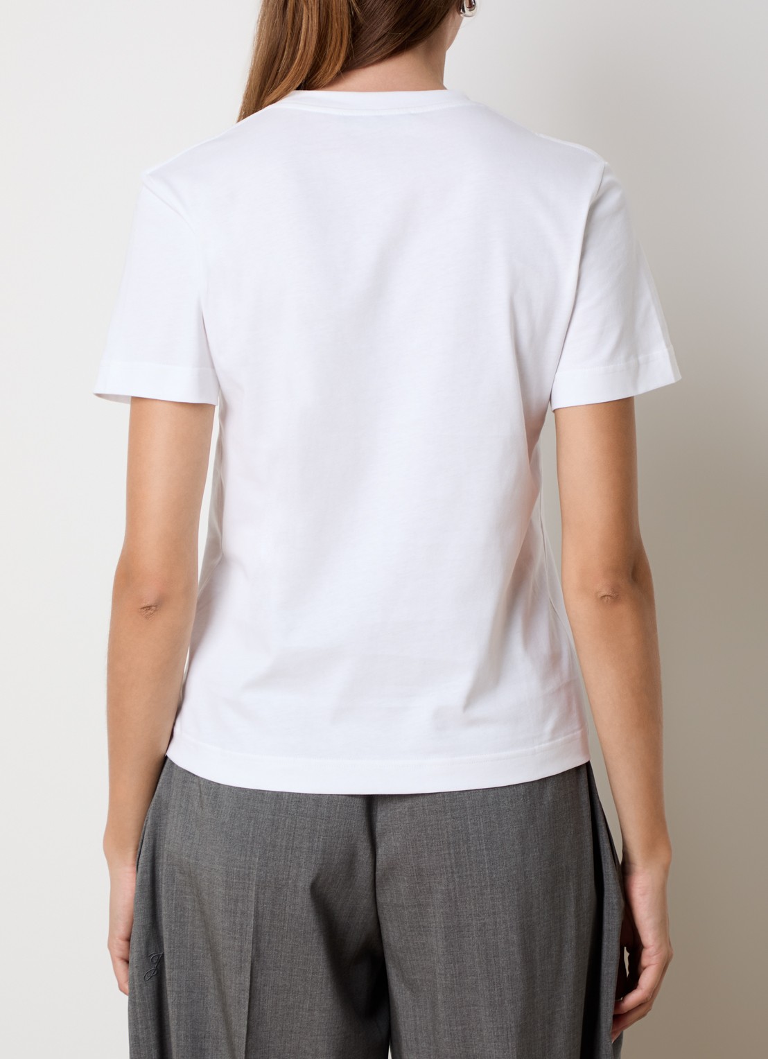 Jacquemus T-shirt met logo - achterkant 5 wit