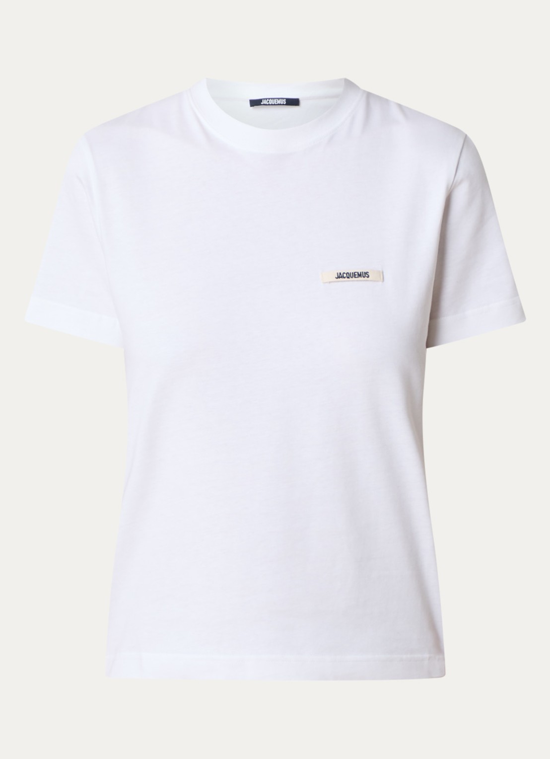 Jacquemus T-shirt met logo - voorkant wit