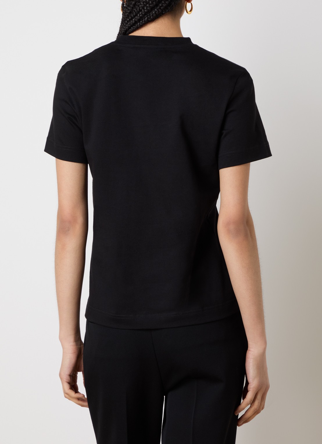 Jacquemus T-shirt met logo - achterkant zwart
