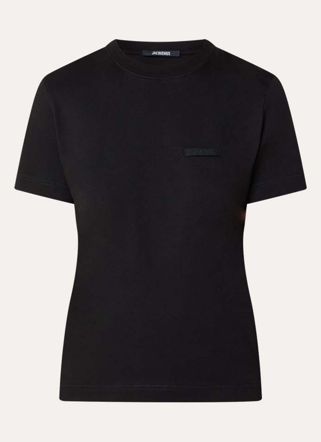 Jacquemus T-shirt met logo - voorkant 2 zwart