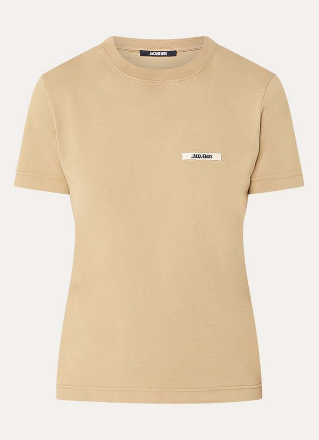 Jacquemus T-shirt met logo - voorkant 4 camel