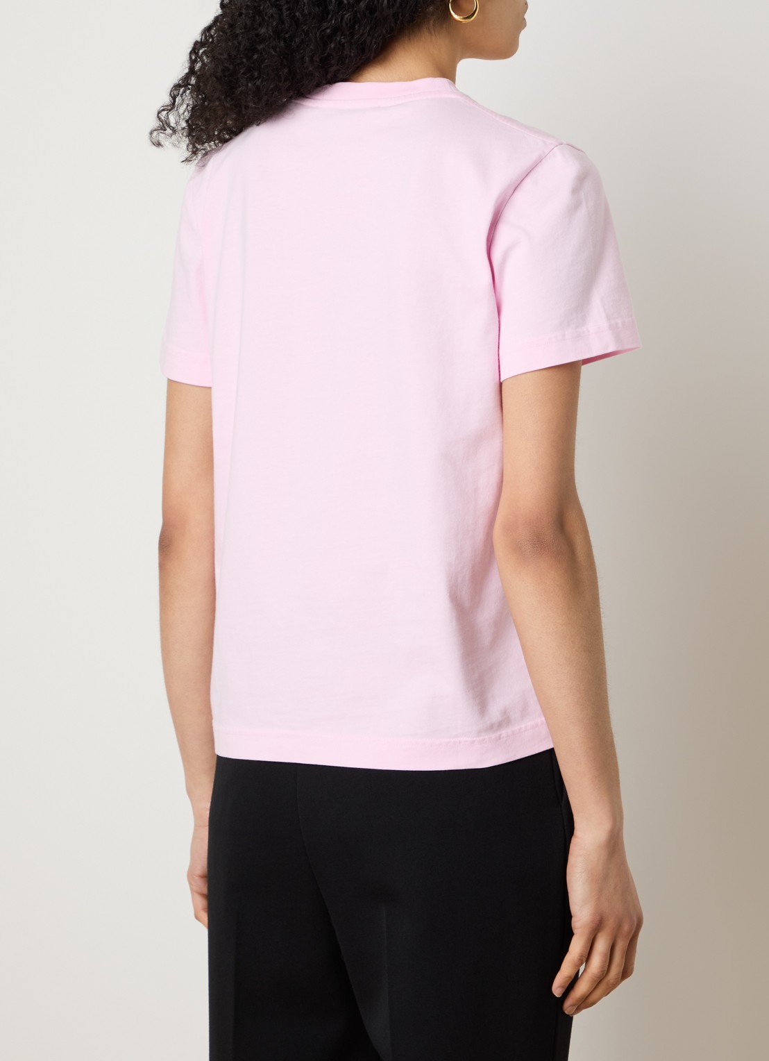 Jacquemus T-shirt met logo - achterkant 5 roze