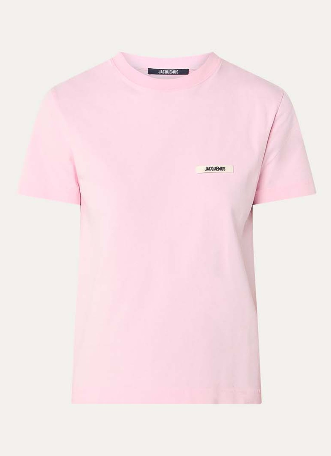 Jacquemus T-shirt met logo - voorkant roze