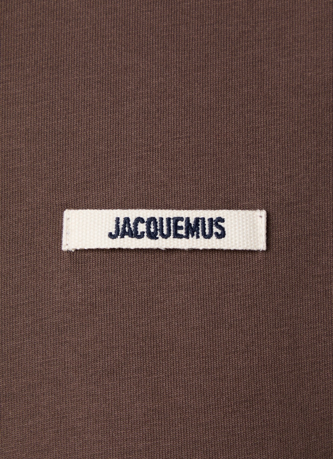Jacquemus T-shirt met logo - detail 5 donkerbruin