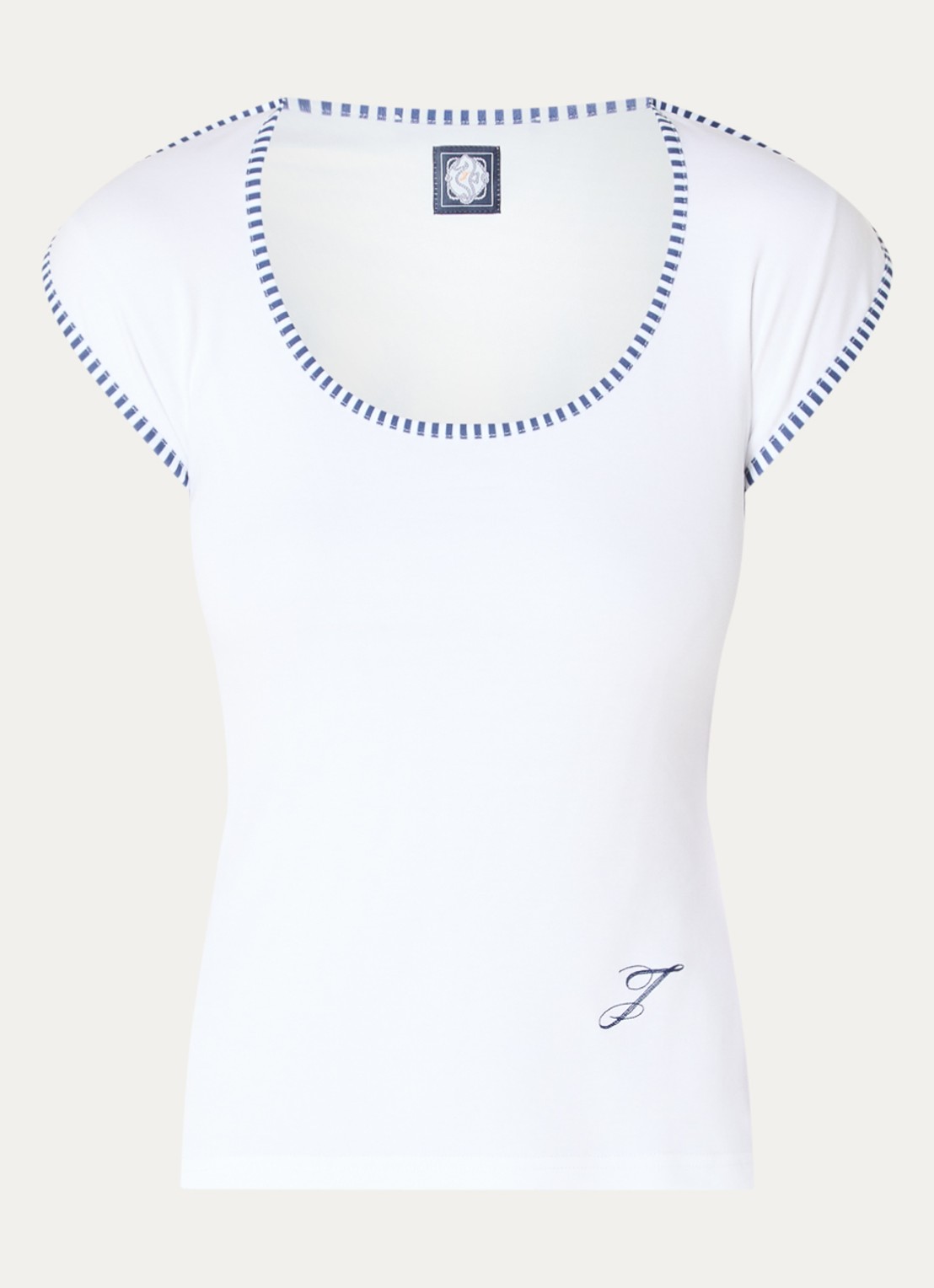 Jacquemus T-shirt met logo - voorkant 2 wit