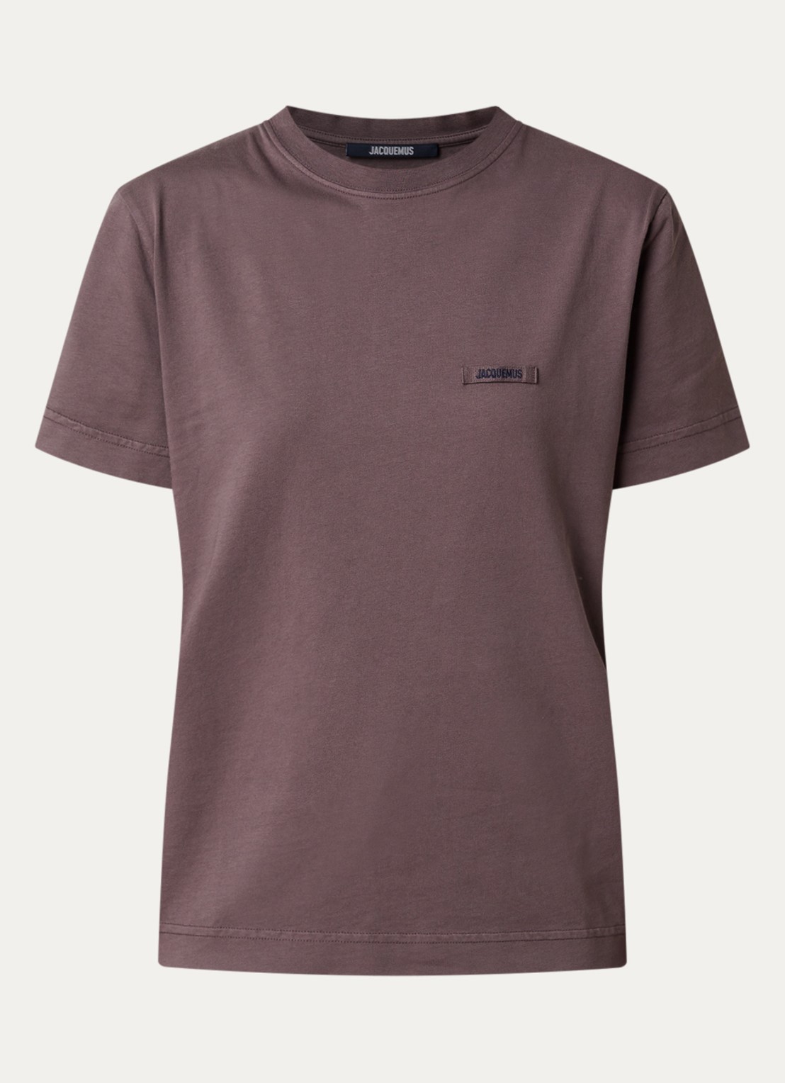 Jacquemus T-shirt met logo - voorkant 4 taupe