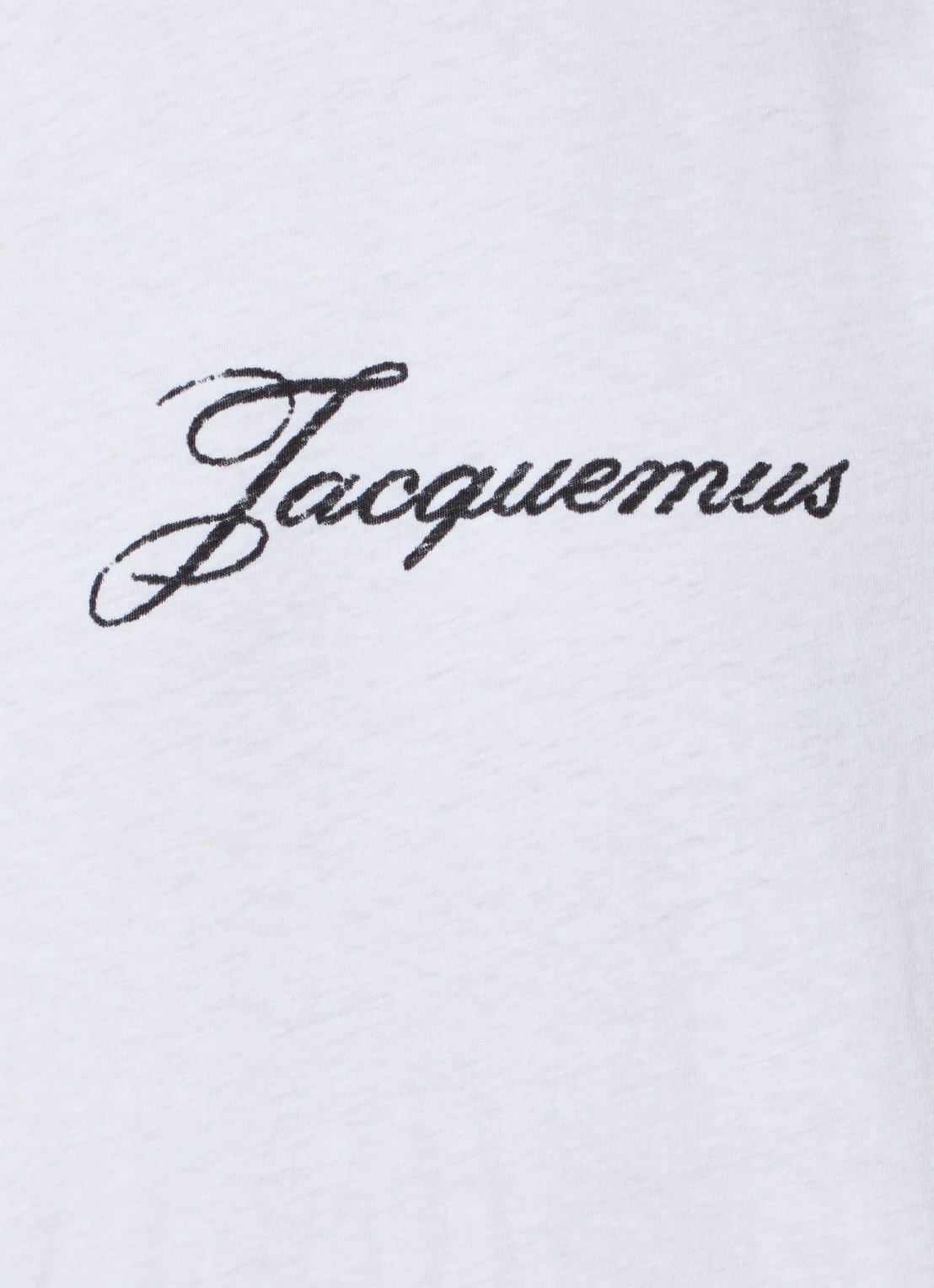 Jacquemus T-shirt met logoprint - detail 3 wit