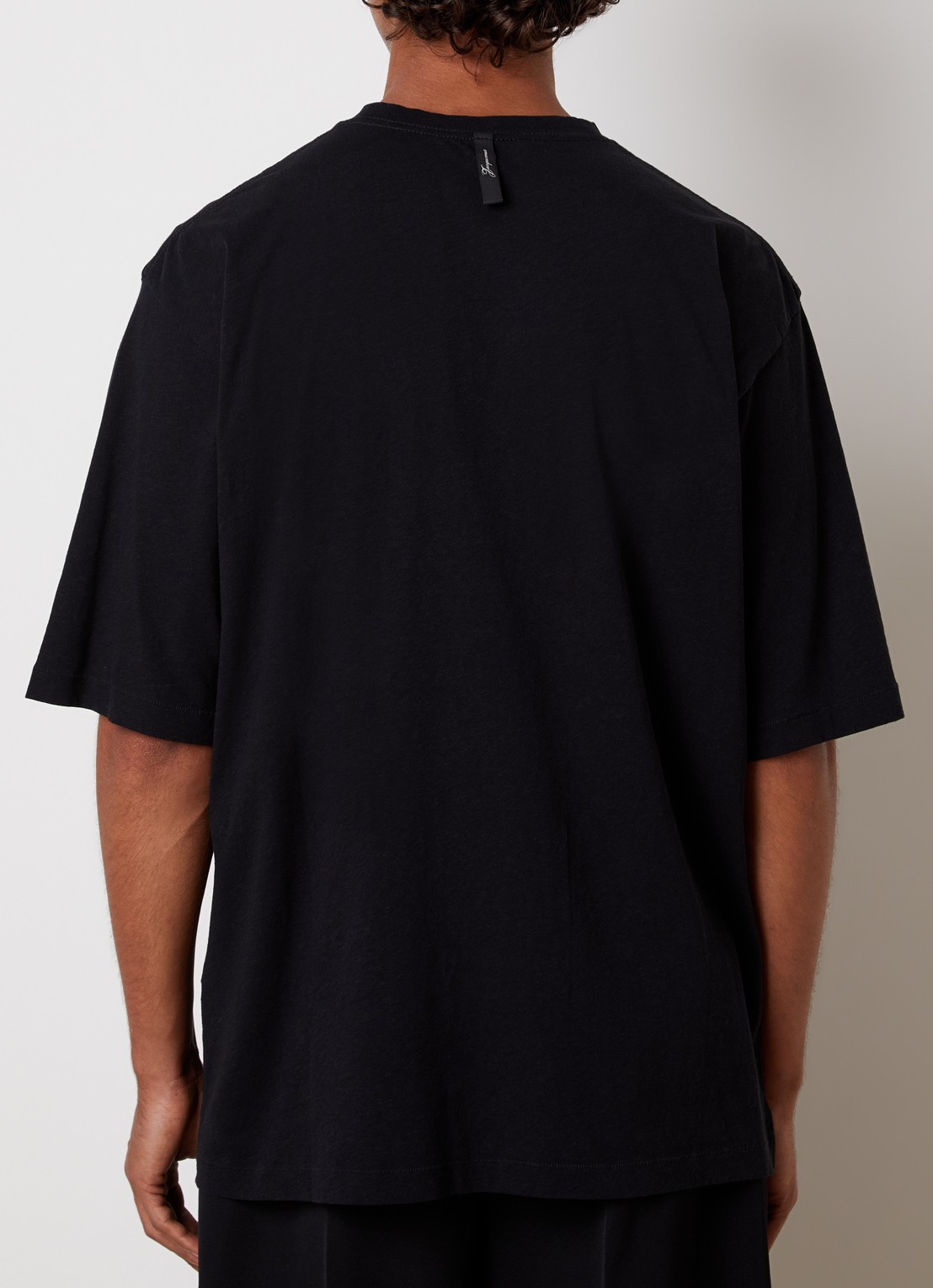 Jacquemus T-shirt met logoprint - achterkant 5 zwart