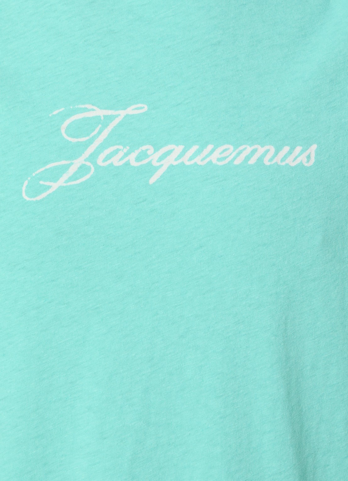 Jacquemus T-shirt met logoprint - detail 3 turquoise