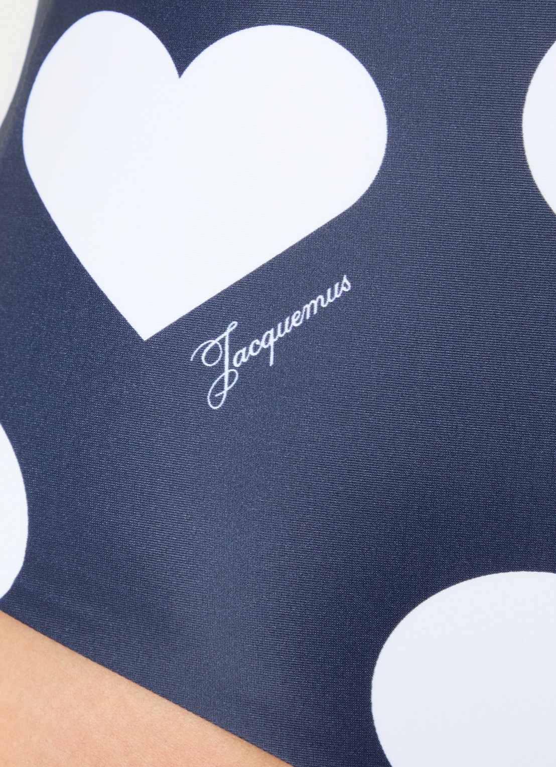 Jacquemus The Bastide Halter badpak met print  - detail 4 donkerblauw