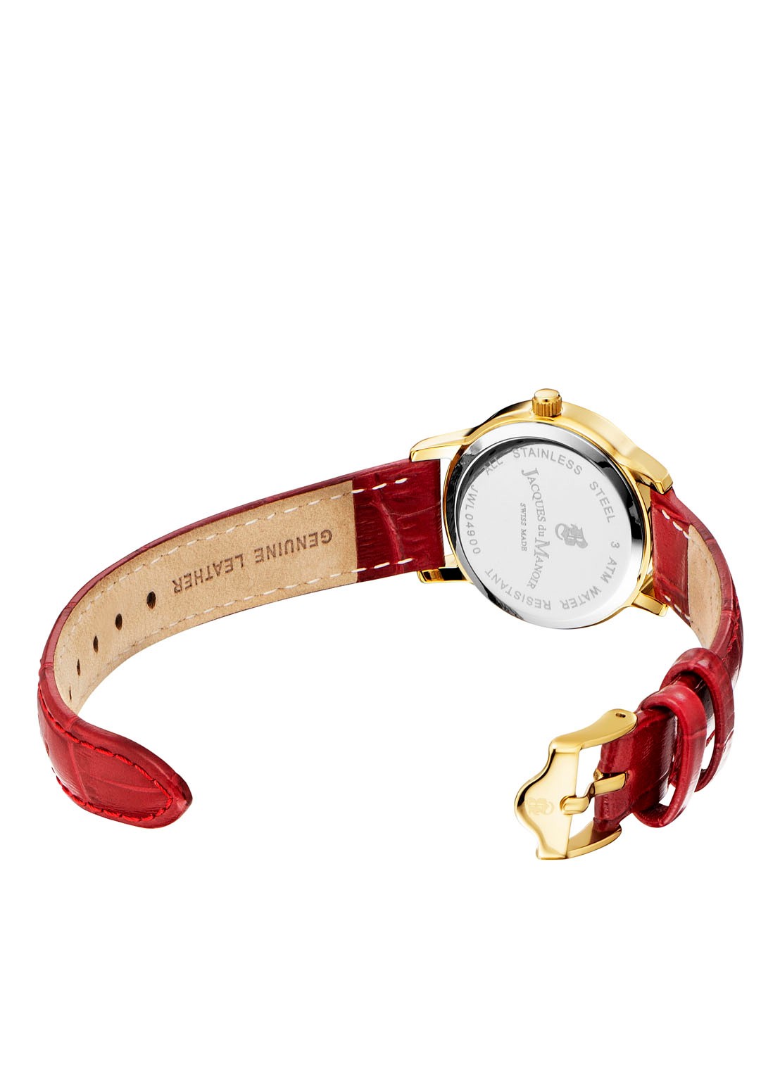 Jacques du Manoir Genesis Ladies horloge JWL04903 - detail 2 rood