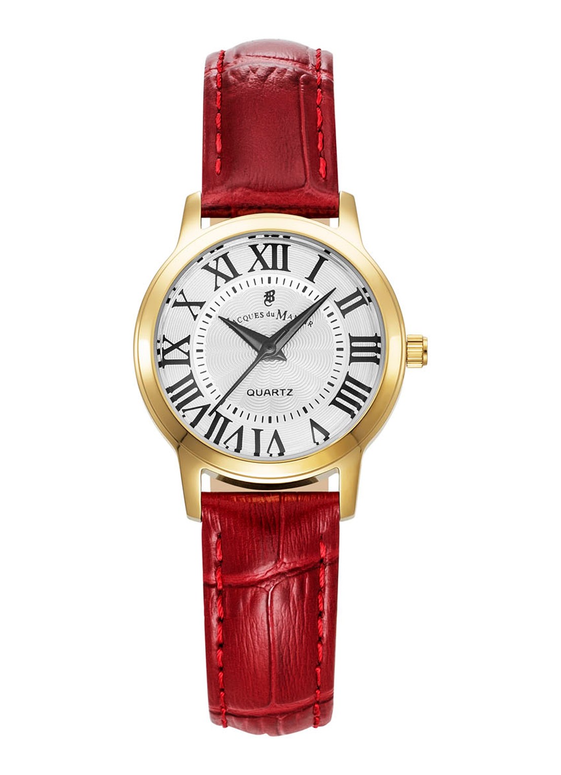 Jacques du Manoir Genesis Ladies horloge JWL04903 - voorkant rood