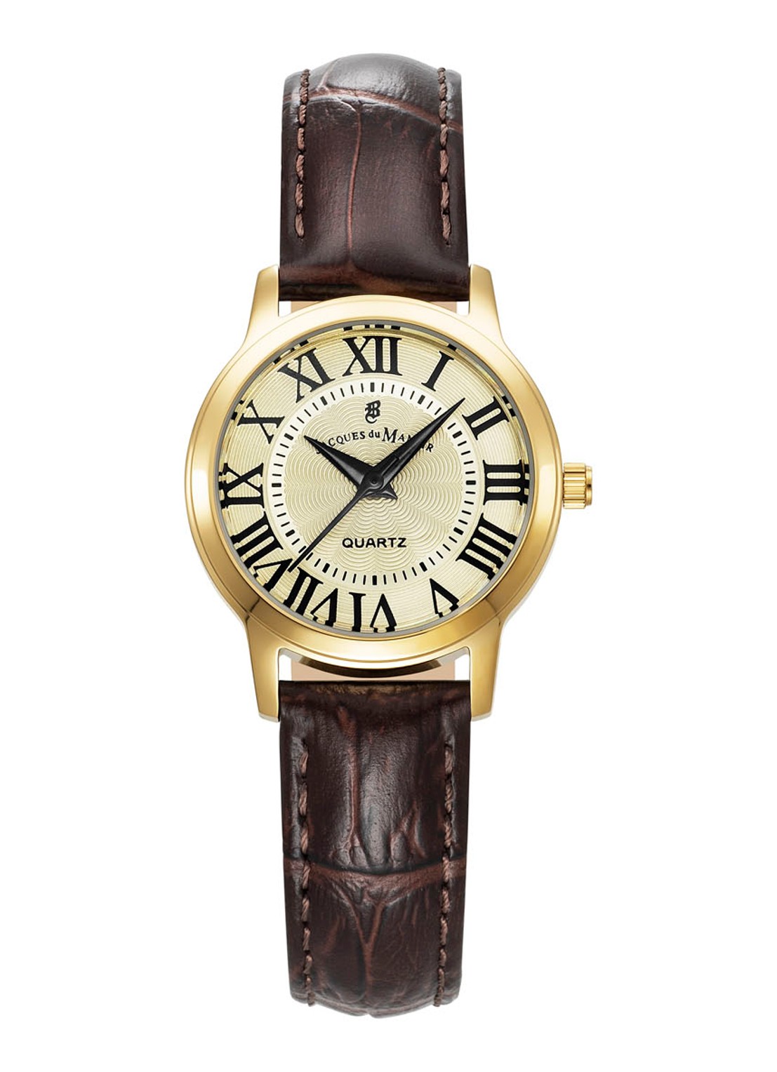 Jacques du Manoir Genesis Ladies horloge JWL04904 - voorkant 3 bruin