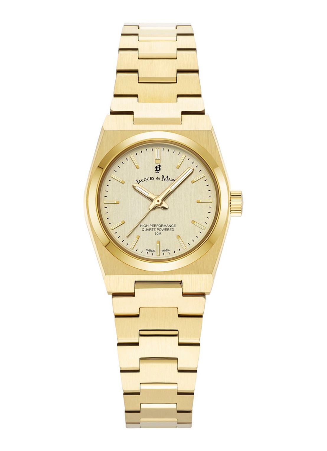 Jacques du Manoir Horizon Ladies 25mm - JWL05604 - voorkant goud