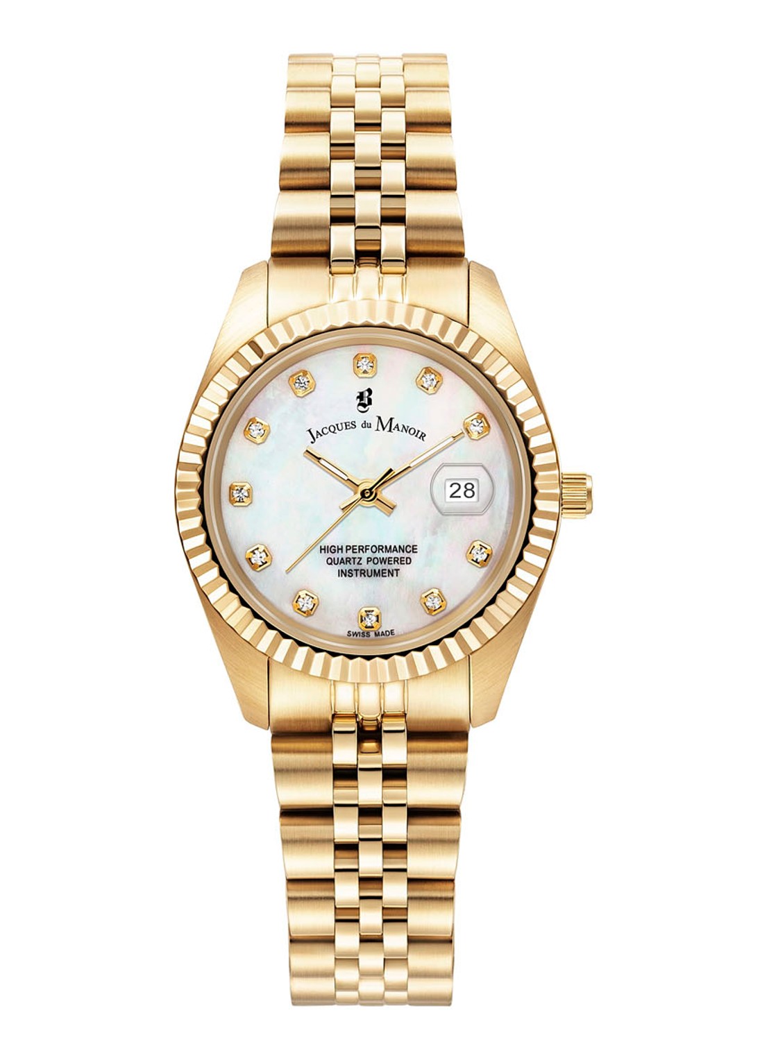 Jacques du Manoir Inspiration horloge JWL01203 - voorkant goud