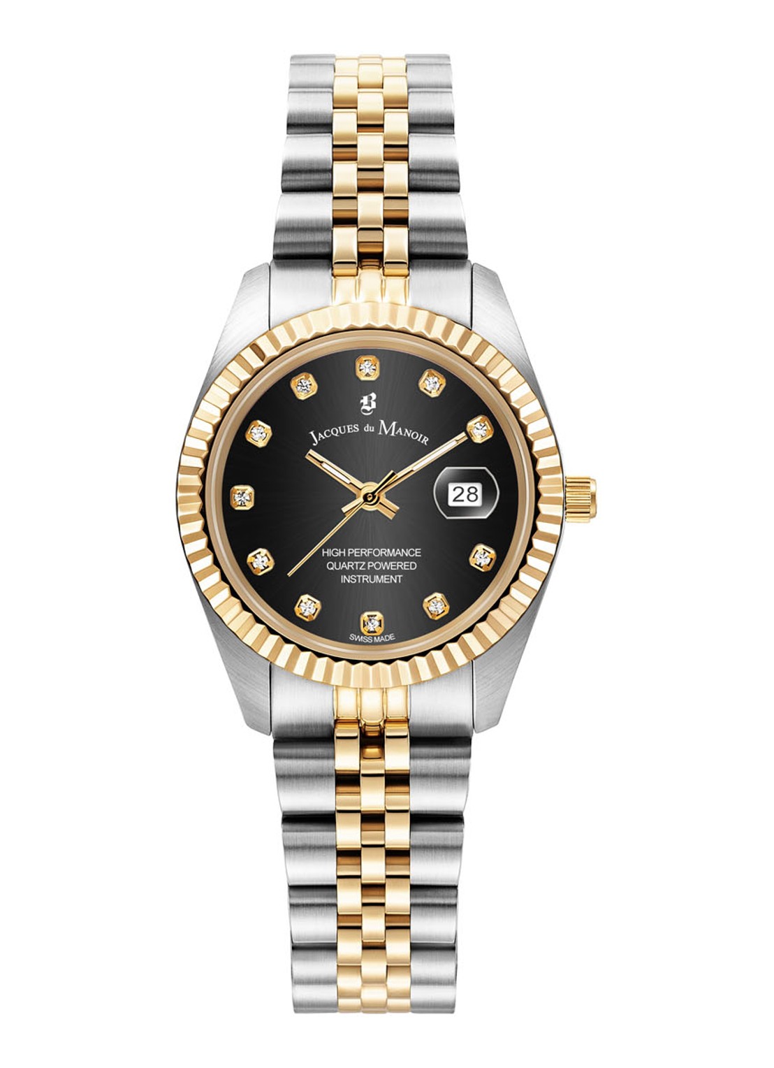 Jacques du Manoir Inspiration horloge JWL01207 - voorkant zilver