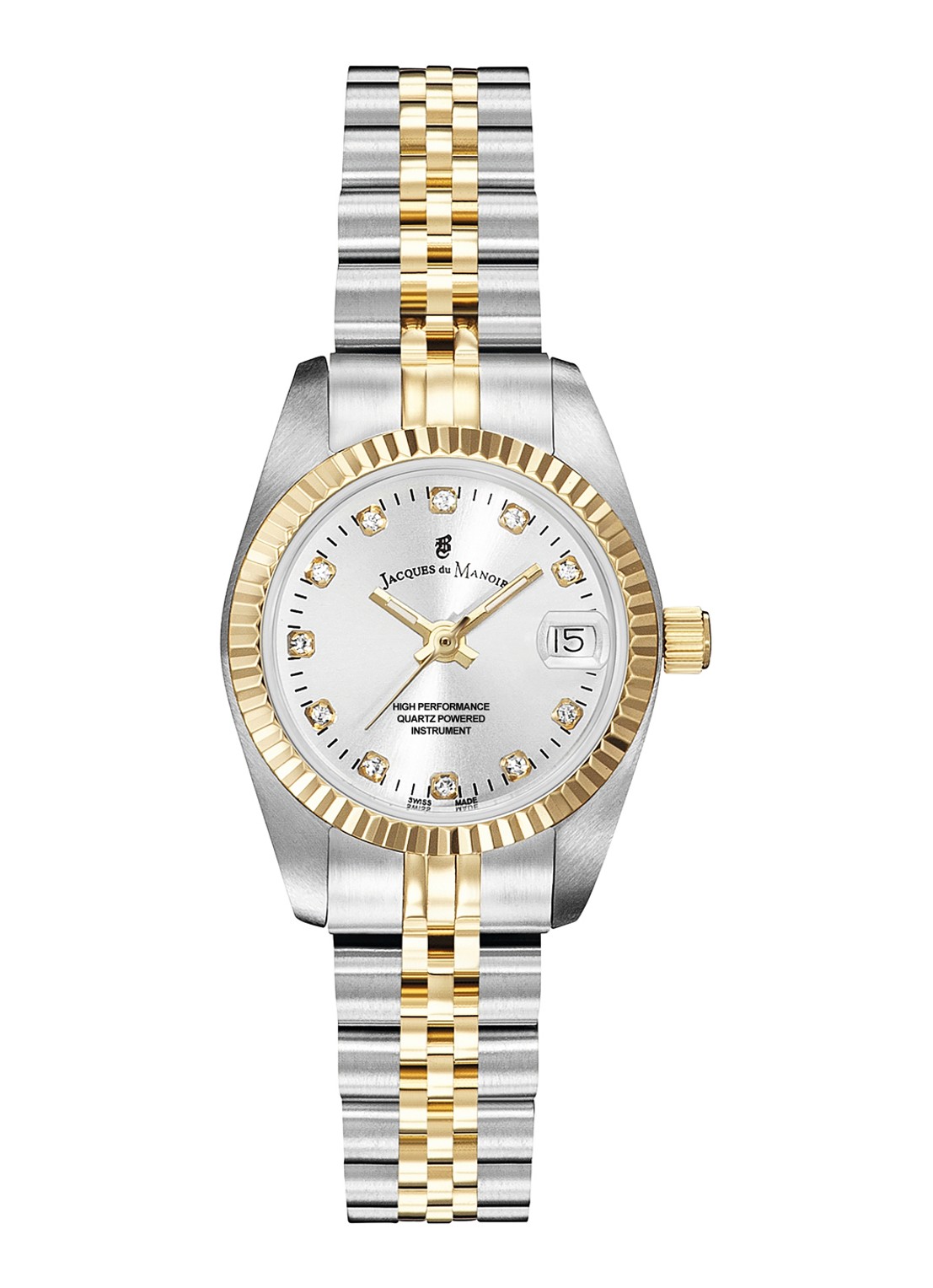 Jacques du Manoir Inspiration horloge met armband in set van 2 NRO.08 - voorkant goud